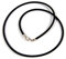 Minott Kautschuk-Band Kette Halsband schwarz Ø ca. 3mm 22073, Länge:45 cm