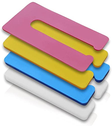 My Plast Distanzstücke – Unterlegeplättchen aus Kunststoff. variable Ausgleichsplättchen. 57 x 29 x 1. 2. 3. 4 mm. 4 x 50 Stück