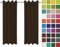 Rollmayer Vorhänge Schal mit Ösen Kollektion Vivid (Braun 28, 135x150 cm - BxH - 2 er Pack) Blickdicht Uni einfarbig Gardinen Schal für Schlafzimmer Schal