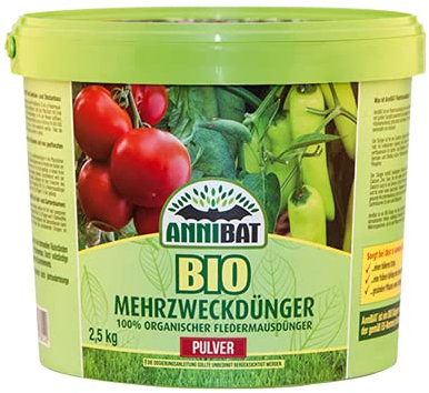 2,5 kg de polvo para murciélagos, abono orgánico para bat fertiliser Bat Guano
