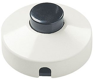 VIMAR - Interruttore pedale 1P, Disponibili: bianco - nero, Bianco