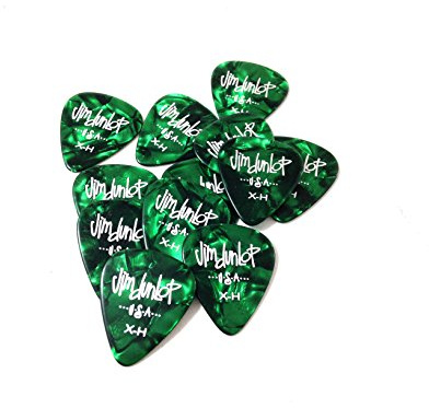 Dunlop Genuine Celluloid - Green Pearl - Ex Heavy - 12 picks