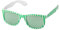 elasto form Spaßbrillen Bavaria Retrobrille Faschingbrille Unisex Rauten-Design (grün/weiss)