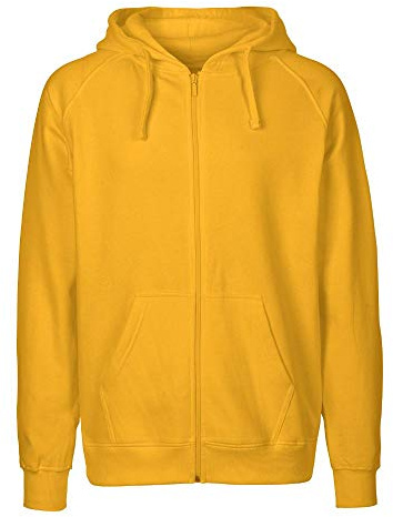 Neutral Mens Zip Hoodie, Größe:3XL, Farbe:Yellow