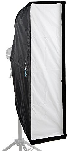 Fotodiox EZ-Pro 22 x 90 cm Streifen-Softbox – schnell zusammenklappbare Softbox mit On-Kamera-Blitz-Einsatz