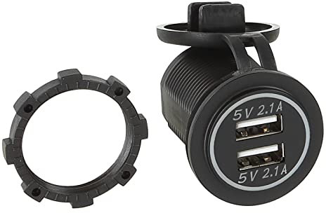 USB Ladeadapter 12V/24V 4.2A zur Installation / grün