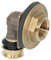 Viega Raxofix Wanddurchführung aus Rotguss, Modell 5332.11, winkelig, 16 mm x 1/2 IG x 3/4 G x 35 mm