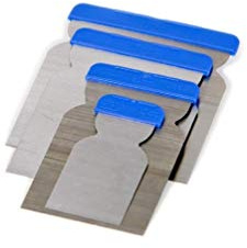 Fast Mover Tools, Steel Filler Spreaders, Mixed Sizes, 4pcs