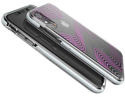 Gear4 Victoria Phone Case/Handyhülle Schutzhülle D30 Schutz kompatibel mit iPhone XR - Transparant Lila/Purple durchsichtig