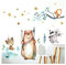 Little Deco Wandaufkleber Kinderzimmer Junge Waldtiere Pfeil & Bogen I 97 x 74 cm (BxH) I Wandsticker Wandtattoo Deko Babyzimmer Kinder Tiere DL207-9