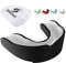 Sportout Mundschutz mit transparenter Hülle, perfekt für Karate, Lacrosse, Hockey, Fußball, Rugby, MMA, Boxen, Kampfsport, Wrestling, Roller Derby und andere Kontaktsportarten (Black&white, 2)