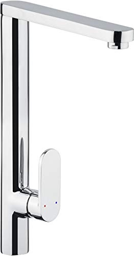 Cornat Spültisch-Einhebelarmatur Ave - Hochwertiger Messingkörper - verchromt - Hoher & 360° schwenkbarer Auslauf / Hochdruck-Armatur / Küchenarmatur / Wasserhahn / AVE5