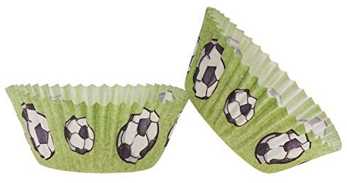 Dekora - Backformen Set | Muffin und Cupcake Formen Papier - 25 Stück - Fußball