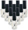 Happyupcity 10PCS 15ML/0.5OZ Empty Round Clear Nail Polish Glass Bottles with Brush Black Cap Small Nail Vials Travel Trial Pack Liquid Blush Storage Containers for Nail Art