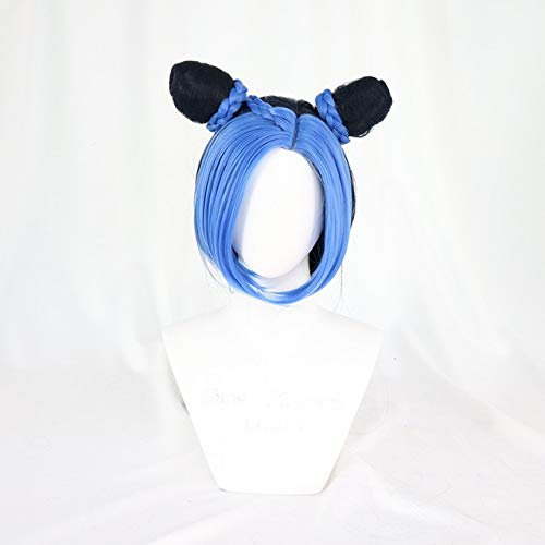 Jolyne Cujoh Cosplay perruque aventure Bizarre vent d'or Kujo vert Version longue chignons tresses perruques de cheveux synthétiques + bonnet de perruque 1491 D4