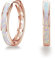 CUOKA MIRACLE Damen Creolen Ohrringe 925 Sterling Silber Opal Ohrringe Kleine Creolen Kreis Schmuck Geschenke für Mama Frauen Kinder