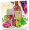 Ideen mit Herz Diamond-Painting-Grußkarte | 16 x 16 cm | 370 g/m² | inkl. Umschlag & Werkzeug (Rotweinglas mit Flasche)