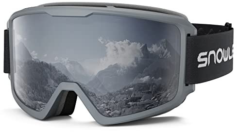 Skibrille Damen und Herren Snowboardbrille Doppel-Objektiv OTG UV400 Schutz Anti-Beschlag Winddicht Ski Schutzbrille Helmkompatibel für Skifahren Motorrad Fahrrad Skaten