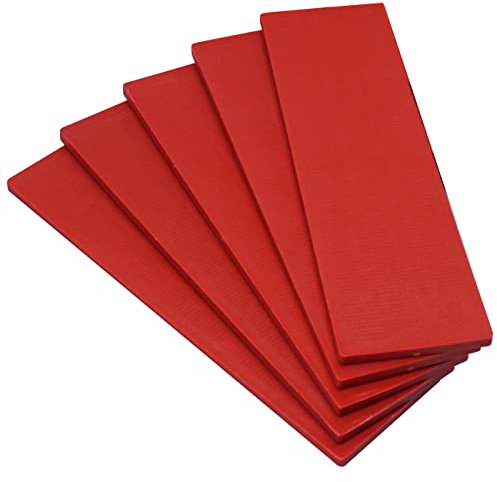 SKIR'CO Cales plates en plastique de 3 mm pour vitrage, entretoises de cadre, cadres de porte et de fenêtre