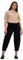 Studio Untold Damen große Größen Übergrößen Plus Size Ballon-Jeans, Wide Fit, Stretchdenim, 5-Pocket, Elastikbund Black 46 810821100-46