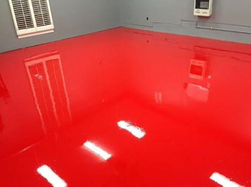 POST OFFICE RED Heavy-Duty Industrial Showroom Polyurethane Floor Paint for Garages, Workshosp, Warehouses. Industrial Floor Paint Ideal for Concrete, Stone Wood, Brick & Metal (10 LITRE)