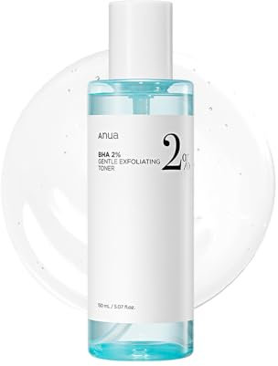 ANUA BHA 2% Sanftes Peeling-Toner, mildes Gesichtspeeling, Salicylsäure für Poren und Talg, Teebaumextrakt, Hyaluronsäure, Ceramide (150 ml)