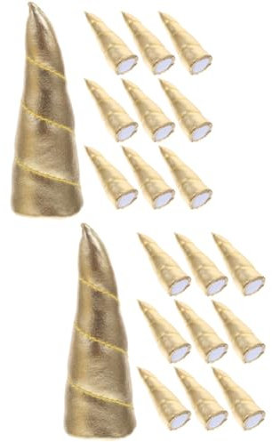 minkissy 20stücke Einhorn-horn Haarclip Dekoration Für Kreative Bastelprojekte Handgemachtes Zubehör Für Glänzend Und Praktisch Für Kostüme Und Partys