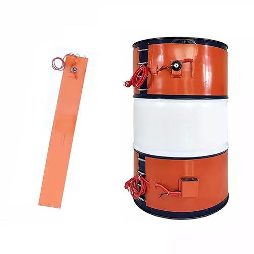 Silicone Rubber Heater for Industrial Metal Oil Drum - Oil Drum Heating Belt - Oil Gas Tank Heater - Resin Barrel Heating with Adjustable Rotary Thermostat (Size : 20L 200X 860mm)