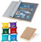 Sancallie 1500-teiliges Puzzlebrett und Halterungs-Set – Holz-Set mit 6 Sortierschalen, graue Filzmattenabdeckung zur Aufbewahrung von Puzzles