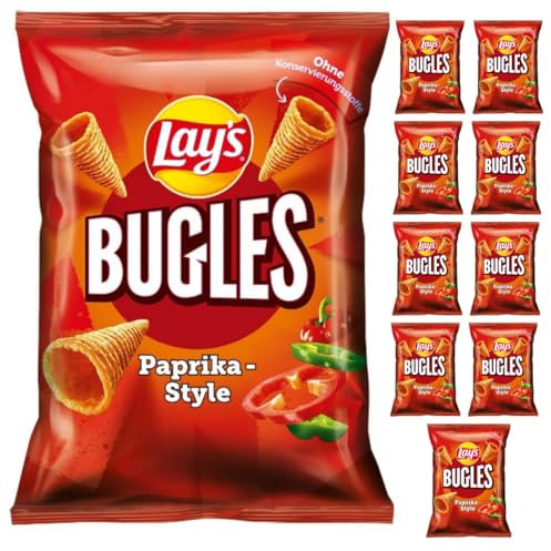 Lay's Bugles Paprika-Style Chips 95 Gramm x 10 Stück