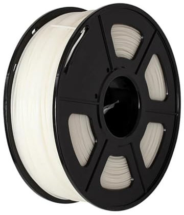 HWWEI 1 kg Nylon 3D Printer Filament PA Polyamide 1.75mm Strength Flexibility Sublimation 3D Printing Nylon Filament (Farbe : Whit)