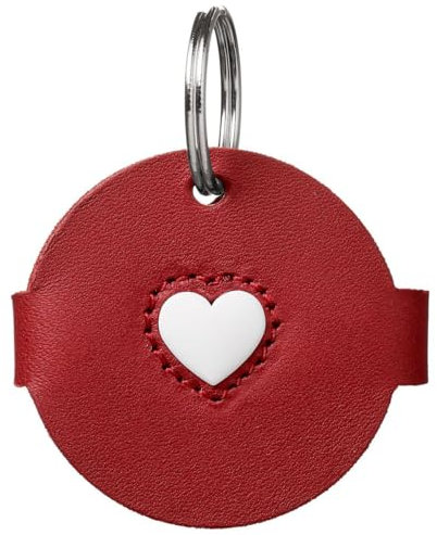 HUNTER Anhänger Hundemarken-Etui Love Farbe rot, Größe M