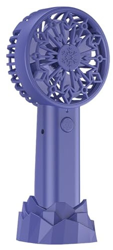 Ventilador de mano recargable – Ventilador de escritorio pequeño personal – Ventilador de mano portátil recargable por USB, ventilador de escritorio personal, potente ventilador de pestañas para