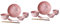 COLLBATH Vajilla Rosa Porcelana Diseño Japonés Para De Limpiar Set De Cubiertos
