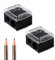 2 Stück Makeup Sharpener Anspitzer,Dual Bleistift Spitzer für Kajalstifte Eyeliner,Pencil Sharpener mit Behälter Klein,Tragbare Anspitzer Dicke Stifte,Doppelanspitzer für Dicke,Dünne Stifte