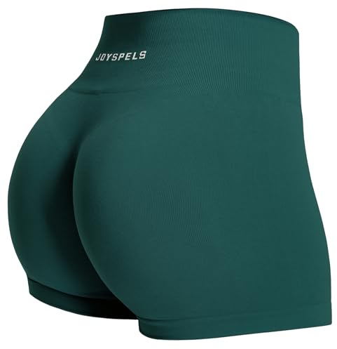 JOYSPELS Womens Seamless Gym Shorts - High Waist Booty Running Yoga Sports Workout Activewear Shorts for Women