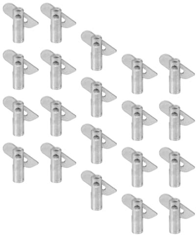 HOMSFOU 20 Stück Gerüst-Steckbolzen, Q235 Stahl Sicherheitsbolzen für Gerüstbau, Geländer-Verbindungsbolzen, Ersatzteile für Gerüst & (3.8x3.8x1.1 cm)