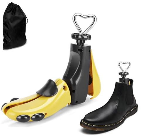 CuteHome Camilla de zapatos para hombre y mujer, expande la longitud y el ancho del zapato (individual, S), Amarillo, talla 37-42