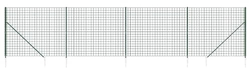 Maschendrahtzaun mit Bodenhülsen Grün 2,2x10 m