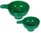 HOLIDYOYO 2 piezas Embudo de Plástico de Boca Ancha para Transferir Aceite y de Usar y Almacenar Color Verde