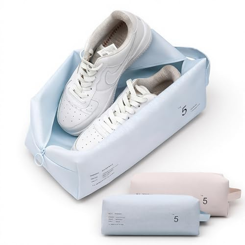 Schuhbeutel Sports Schuh, Wasserdicht Schuhtasche | Schuhsack für Tennis Sportschuhe Aufbewahrung, Waschbar Reisebeutel Reisen Sack für Badelatschen Soccer Laufschuhe Unterwegs