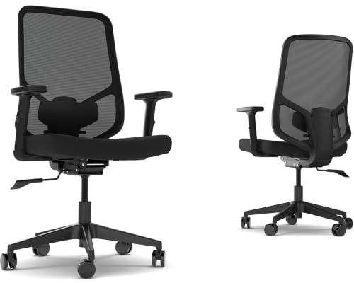 CORE ONE Ergonomic Office Chair - Mesh Back Desk Chair with Fabric Seat