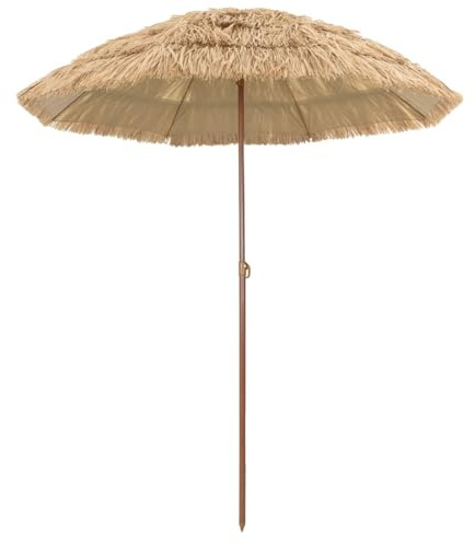 SKTQYQO Sombrilla de playa natural 160 x 160 x 196 cm, Original, 255 x 255 x 255 cm