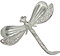 Brosche Libelle, Brosche Deutsche Libelle, Hand Gegossen, von William Sturt, aus Deutsch Zinn