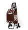 Einkaufstrolley Klappbar Einkaufswagen Treppensteiger Einkaufsroller 6 Große Räder Klappbarer Shopper Transport Trolley Mit Deckel for Camping Angeln,abnehmbare & Regenfeste,bis 50L Belastbar,F