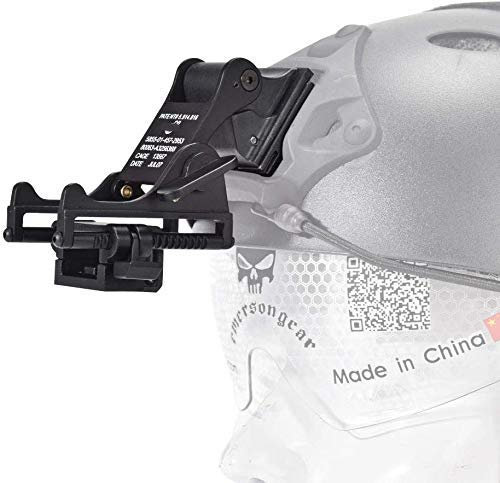 SBGJMY Nachtsichtbrille (NVG) Rhino Halterung für PVS-7 PVS-14 Nachtsichtgerät Passend für Mich Fast M88 Tactical Helm Installation