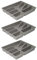 Ikea SMACKER Besteckkasten, Grau, 5 Fächer, 31 x 26 cm, 3 Stück