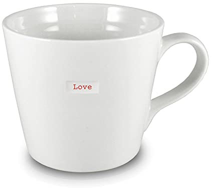 XL Statement Henkeltasse Love Rot 500 ml Keith Brymer Jones Word Range Kaffee-Tasse Porzellan Keramik