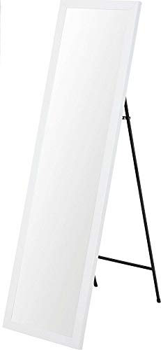 Fair-Shopping Spiegel Standspiegel Ganzkörperspiegel Ankleidespiegel stehend 125 cm Weiß 8050