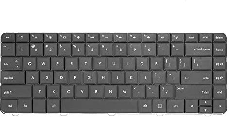 Goshyda Laptop-Ersatztastatur, Notebook-Computer Ersatztastatur QWERTY Tastatur ohne Rahmen, Aluminium, für HP CQ43/436/430/431/CQ57/1000/G4/G6/HSTNN‑Q72C(Schwarz)